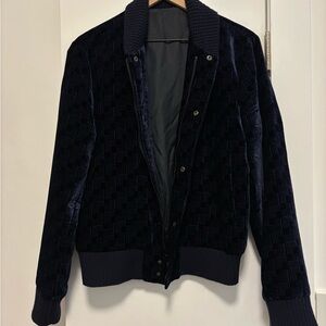 Emporio Armani Dark Velvet Bomber Jacket